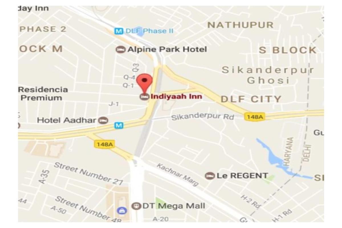 Indiyaah Inn Gurgaon Exterior foto